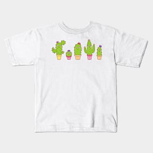 Cute flowering cactuses Kids T-Shirt